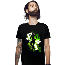 Load image into Gallery viewer, Shirts Fitted Shirts, Mens / Small / Black Cosmic Jolyne Cujoh