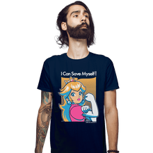 Load image into Gallery viewer, Shirts Fitted Shirts, Mens / Small / Navy Save Myself