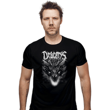 Load image into Gallery viewer, Shirts Fitted Shirts, Mens / Small / Black Dracarys Metal