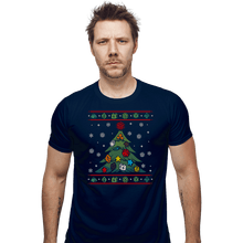 Load image into Gallery viewer, Shirts Fitted Shirts, Mens / Small / Navy Ugly RPG Christmas Shirt