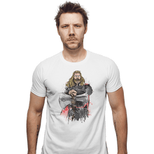 Load image into Gallery viewer, Shirts Fitted Shirts, Mens / Small / White God Of Thunder Watercolor