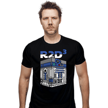 Load image into Gallery viewer, Daily_Deal_Shirts Fitted Shirts, Mens / Small / Black R2DCubed