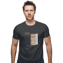 Load image into Gallery viewer, Shirts Fitted Shirts, Mens / Small / Charcoal Paper Rold