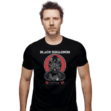 Load image into Gallery viewer, Shirts Fitted Shirts, Mens / Small / Black Black Squadron