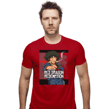 Load image into Gallery viewer, Shirts Fitted Shirts, Mens / Small / Red Red Dragon Redemption