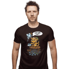 Load image into Gallery viewer, Shirts Fitted Shirts, Mens / Small / Dark Chocolate Linkitty
