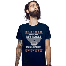 Load image into Gallery viewer, Shirts Fitted Shirts, Mens / Small / Navy Roast Is Ruined