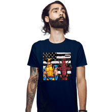 Load image into Gallery viewer, Secret_Shirts Fitted Shirts, Mens / Small / Navy Merconia!