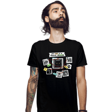 Load image into Gallery viewer, Daily_Deal_Shirts Fitted Shirts, Mens / Small / Black Cat Killer