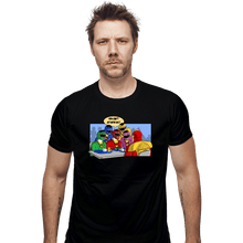 Load image into Gallery viewer, Daily_Deal_Shirts Fitted Shirts, Mens / Small / Black Mean Rangers