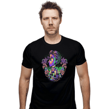 Load image into Gallery viewer, Shirts Fitted Shirts, Mens / Small / Black Colorful Groom