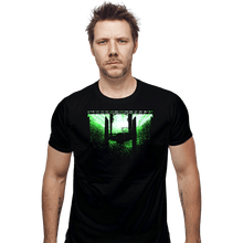 Load image into Gallery viewer, Daily_Deal_Shirts Fitted Shirts, Mens / Small / Black Cosmic Storm