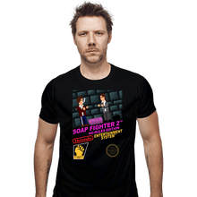 Load image into Gallery viewer, Daily_Deal_Shirts Fitted Shirts, Mens / Small / Black Soap Fighter