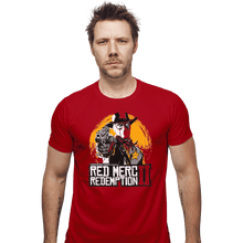 Load image into Gallery viewer, Shirts Fitted Shirts, Mens / Small / Red Red Merc Redemption