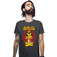 Load image into Gallery viewer, Daily_Deal_Shirts Fitted Shirts, Mens / Small / Charcoal Kung Fu Master