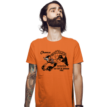 Load image into Gallery viewer, Secret_Shirts Fitted Shirts, Mens / Small / Orange Get Out Of Arkham Card