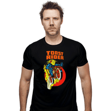 Load image into Gallery viewer, Shirts Fitted Shirts, Mens / Small / Black Toast Rider