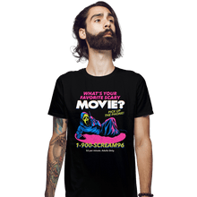 Load image into Gallery viewer, Daily_Deal_Shirts Fitted Shirts, Mens / Small / Black 1-900-SCREAM96