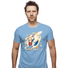 Load image into Gallery viewer, Daily_Deal_Shirts Fitted Shirts, Mens / Small / Powder Blue Sailor Bird