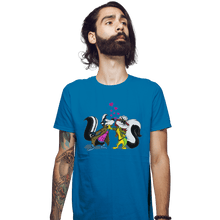 Load image into Gallery viewer, Shirts Fitted Shirts, Mens / Small / Sapphire No Kissing