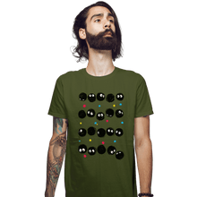 Load image into Gallery viewer, Shirts Fitted Shirts, Mens / Small / Military Green The Black Sprites