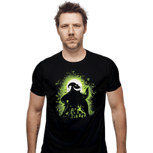 Load image into Gallery viewer, Shirts Fitted Shirts, Mens / Small / Black Shadow On The Moon