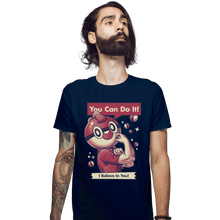 Load image into Gallery viewer, Shirts Fitted Shirts, Mens / Small / Navy I Believe In You