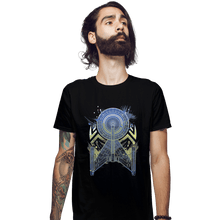 Load image into Gallery viewer, Shirts Fitted Shirts, Mens / Small / Black The Spaceship