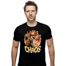 Load image into Gallery viewer, Shirts Fitted Shirts, Mens / Small / Black I Love Chaos!