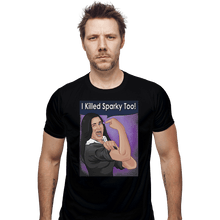 Load image into Gallery viewer, Secret_Shirts Fitted Shirts, Mens / Small / Black Sparky Too!