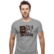 Load image into Gallery viewer, Daily_Deal_Shirts Fitted Shirts, Mens / Small / Sports Grey Tis But A Scratch