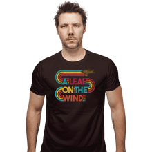 Load image into Gallery viewer, Daily_Deal_Shirts Fitted Shirts, Mens / Small / Dark Chocolate Vintage Leaf On The Wind