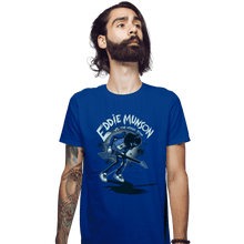 Load image into Gallery viewer, Daily_Deal_Shirts Fitted Shirts, Mens / Small / Royal Blue Eddie VS The Upside Down