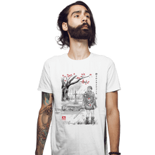 Load image into Gallery viewer, Shirts Fitted Shirts, Mens / Small / White A Link To The Sumi-e