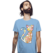 Load image into Gallery viewer, Shirts Fitted Shirts, Mens / Small / Powder Blue Magical Silhouettes - Artemis