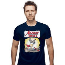 Load image into Gallery viewer, Shirts Fitted Shirts, Mens / Small / Navy Action Toast