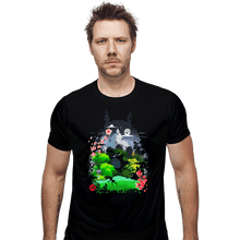 Load image into Gallery viewer, Daily_Deal_Shirts Fitted Shirts, Mens / Small / Black Neighbors & Friends