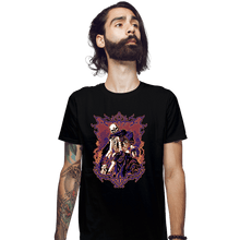Load image into Gallery viewer, Shirts Fitted Shirts, Mens / Small / Black Skull Monster