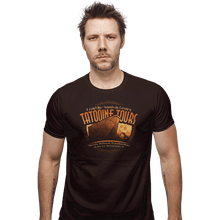 Load image into Gallery viewer, Shirts Fitted Shirts, Mens / Small / Dark Chocolate Tatooine Tours