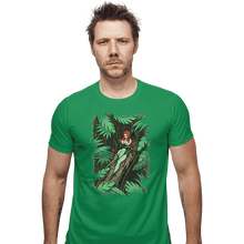 Load image into Gallery viewer, Shirts Fitted Shirts, Mens / Small / Irish Green Secret Garden