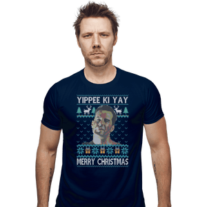 Shirts Fitted Shirts, Mens / Small / Navy Yippee Ki Christmas