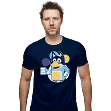 Load image into Gallery viewer, Daily_Deal_Shirts Fitted Shirts, Mens / Small / Navy Blue Dad