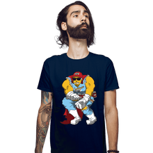 Load image into Gallery viewer, Daily_Deal_Shirts Fitted Shirts, Mens / Small / Navy Duff Knight