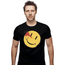 Load image into Gallery viewer, Shirts Fitted Shirts, Mens / Small / Black Bloody Smile