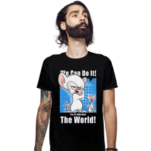 Load image into Gallery viewer, Shirts Fitted Shirts, Mens / Small / Black Conquer The World