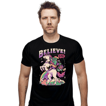 Load image into Gallery viewer, Daily_Deal_Shirts Fitted Shirts, Mens / Small / Black Believe!