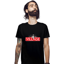 Load image into Gallery viewer, Shirts Fitted Shirts, Mens / Small / Black Villageopoly