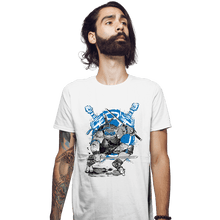 Load image into Gallery viewer, Daily_Deal_Shirts Fitted Shirts, Mens / Small / White Leonardo Sumi-e