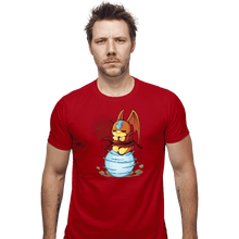 Load image into Gallery viewer, Daily_Deal_Shirts Fitted Shirts, Mens / Small / Red Digi Air Bending