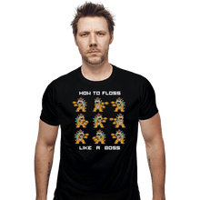 Load image into Gallery viewer, Shirts Fitted Shirts, Mens / Small / Black Floss Boss